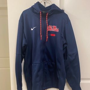 Men’s Nike OLE MISS Dri Fit Jacket w/ hood Size L